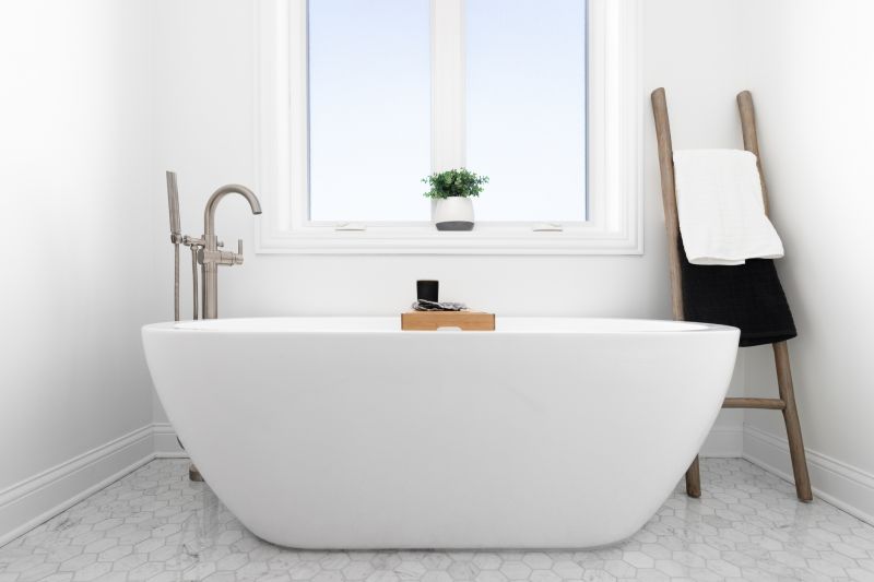 Elegant Bathroom with New Tub